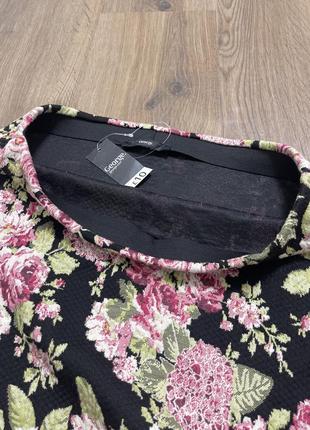 Новая юбка george в цветы на резине по фигуре l -xl6 фото