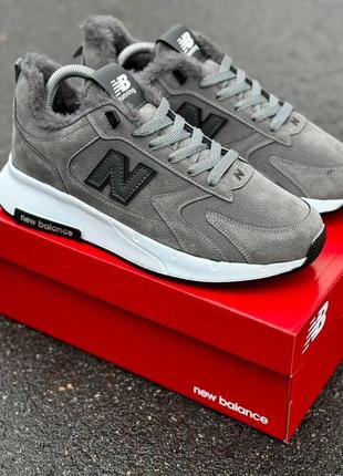 Чоловічі кросівки зимові new balance сірі