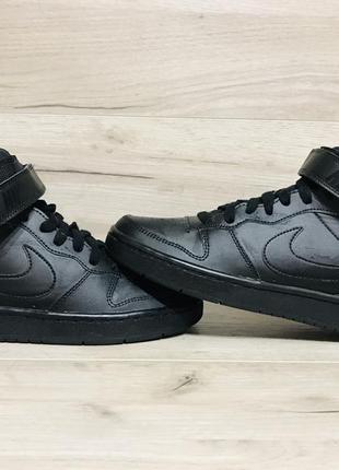 Кроссовки nike court borough mid 2 black оригинал