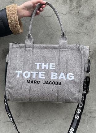 Женская сумка marc jacobs the large tote bag grey458