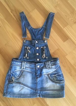Джинсовий комбинзон