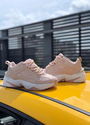 Nike m2k tekno pink бежевые женские кроссовки наложенный платёж купить2 фото