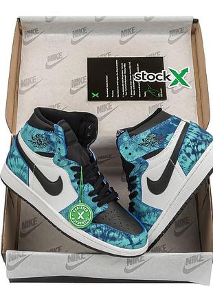 Кросівки nike air jordan 1 tie-dye