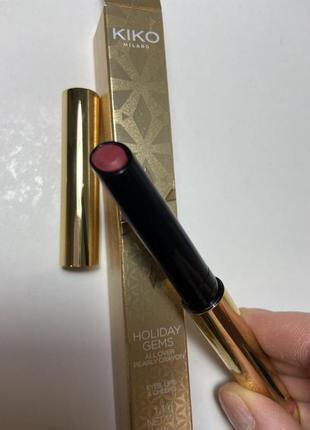 Стік для губ, обличчя, очей kiko milano holiday gems all over pearly crayon 03