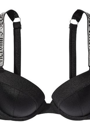 Топ бікіні розмір 34 а з камінчиками push-up shine strap bikini top victoria ́s secret оригінал