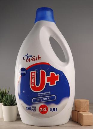 Гель для стирки ira wash universal u+ 5.9 л 120 стирок.