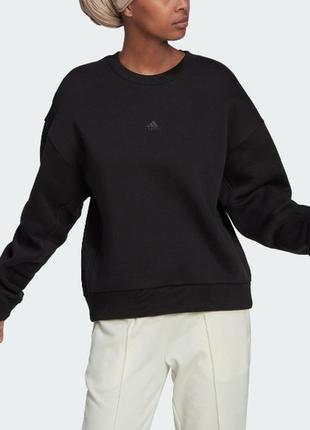 Cвитшот на флисе кофта размер s adidas all szn fleece sweatshirt оригинал