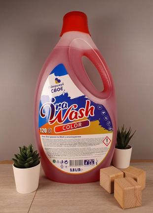 Гель для стирки ira wash 5.8л. color 120 стирок.