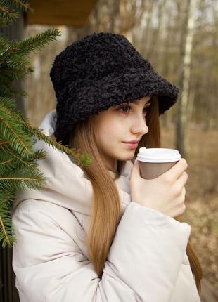 Зимняя панама на овчине тедди ❄️