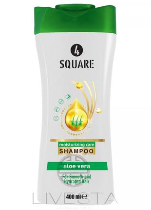 Розгладжуючий шампунь для волосся алое вера 4 square, 400 мл (280116)