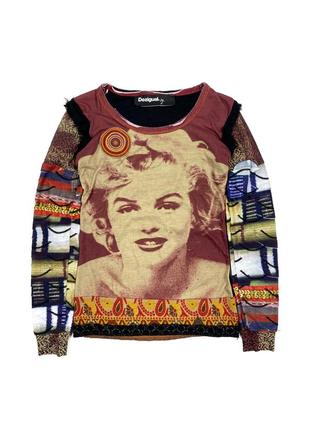 Desigual marilyn monroe мерлин монодро кофта лонслив