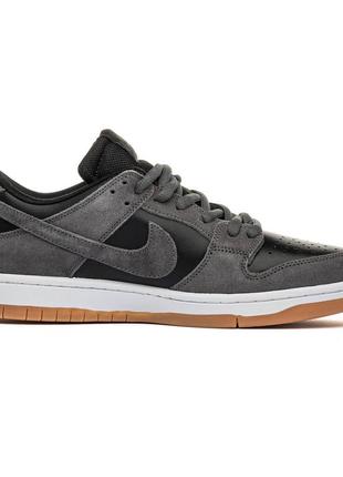 Кроссовки nike sb dunk low black-silver 5