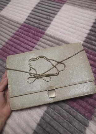 Золотистий клатч mohito 2