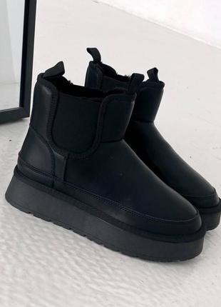 Угги из натуральной кожи челси
