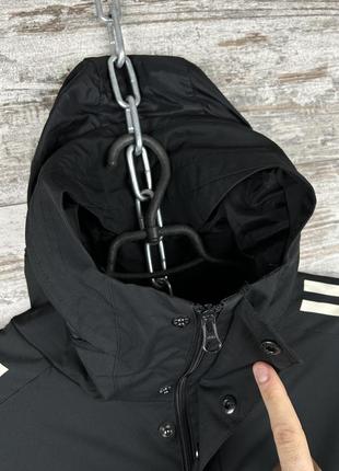 Мужская куртка adidas ветровка парка с карманами осенняя весенняя  с лампасами2 фото