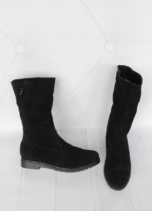 Зимние замшевые ботинки, сапоги 40 размера