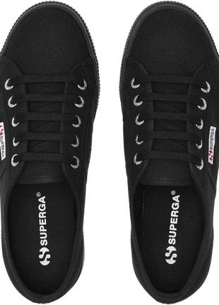 Кеды superga 2730 cotu черные 44 eu4 фото