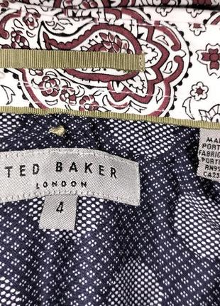 Мужская рубашка рубашка с узором на короткий рукав ted baker2 фото