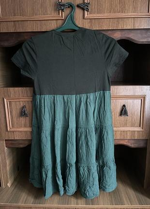 Сукня зелена в горошок 💚3 фото