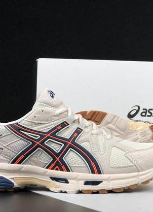 Кроссовки мужские asics gel kahana 8 бежевые с оранжевым