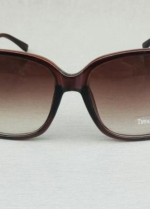 Tiffany and co очки женские солнцезащитные коричневые с градиентом2 фото