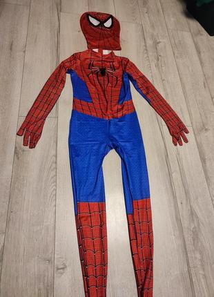 Детский костюм спайдермен, человек паук на 3-4, 5-6, 7-8, 9-10 лет