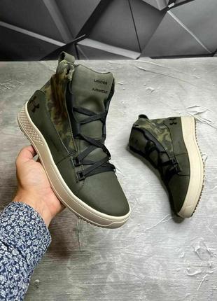 Зимові молодіжні черевики under armour, мужские зимние ботинки с натуральной кожи7 фото