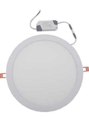 Светильник врезной led round al510 downlight 24w-220v-1700l-4000k alum tnsy