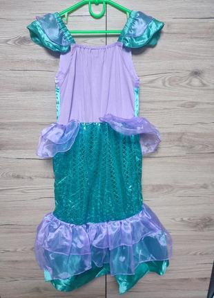 Дитячий костюм, сукня з перукою аріель, русалка, русалочка на 3-4, 5-6, 7 років2 фото