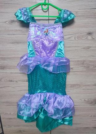 Дитячий костюм, сукня з перукою аріель, русалка, русалочка на 3-4, 5-6, 7 років3 фото