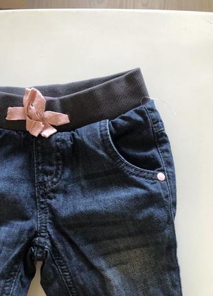 Брюки, джинсы, утепленные коттоновым подкладом на девочку3 фото