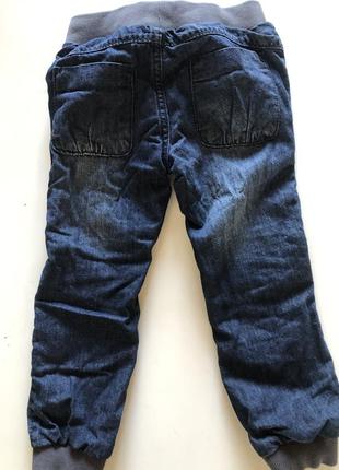Брюки, джинсы, утепленные коттоновым подкладом на девочку6 фото