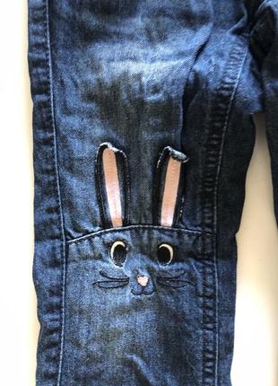 Брюки, джинсы, утепленные коттоновым подкладом на девочку7 фото