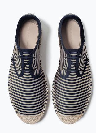 Текстильні еспадрільї zara іспанія / розмір 36-37 / 23 см