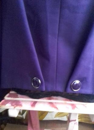 Роскошный блейзер фиолетового цвета из чистой шерсти karen millen5 фото