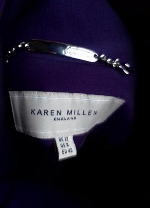 Роскошный блейзер фиолетового цвета из чистой шерсти karen millen4 фото