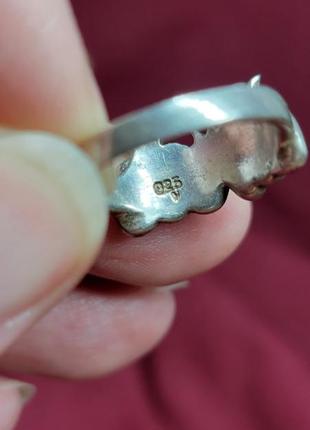 Кольцо слоны серебро серебряное2 фото