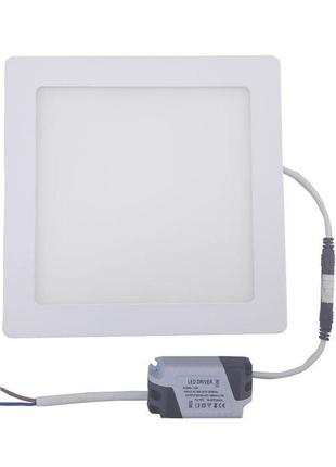 Светильник накладной led square al505 downlight 12w-220v-850l-4000k alum tnsy