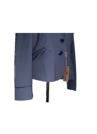 Жіночий піджак жакет приталений однобортний з декором miss comode italia4 фото