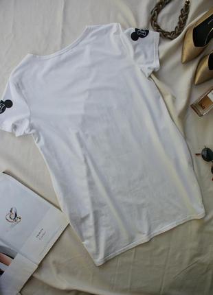 Модная удлиненная футболка оверсайз актуальный принт mickey mouse7 фото