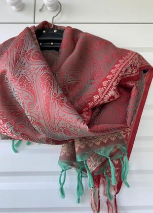 Шовковий шарф 🧣 ніжний легкий та гарний шарфик з 100% шовку легкий2 фото
