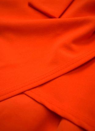 Яркое мини платье бюстье с бантом ассиметричное5 фото