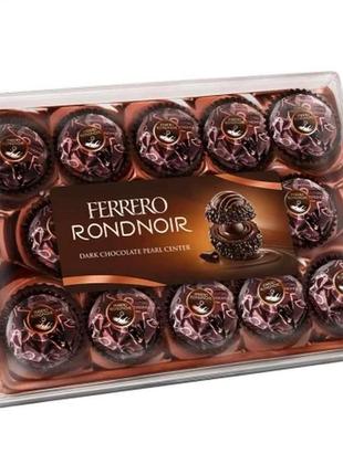 Конфеты шоколадные в коробке ferrero rondnoir, 138г, ассорти на подарок, ферерро