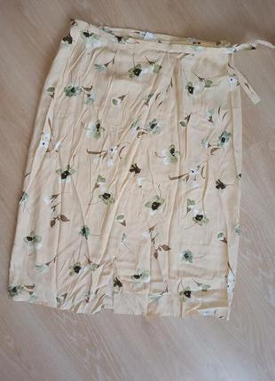 Летняя юбка на запах3 фото