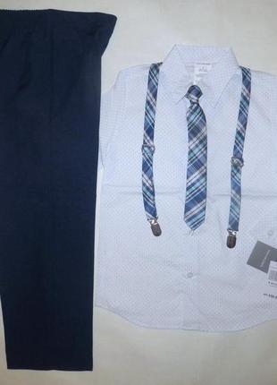 Костюм 4ка брюки рубашка галстук подтяжки van heusen на мальчика 6 лет2 фото