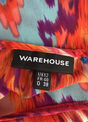 Легкая,воздушная,шелковая,укорочённая блузка в восточный принт,шелк100%, warehouse8 фото