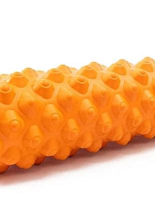 Массажный ролик easyfit grid roller extreme 45 см оранжевый