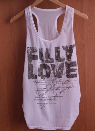 Продам шифоновую майку белую