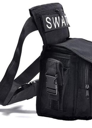 Настегенна поясна сумка swat чорний b05 oxford найкраща ціна на pokuponline