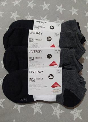 Класні чоловічі короткі шкарпетки livergy німеччина5 фото